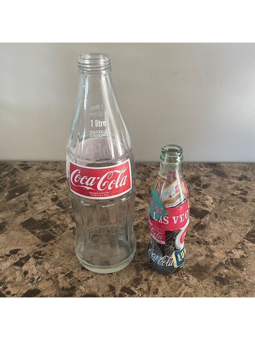 Two Coca-Cola Collectors Glass Bottles❤️❤️
